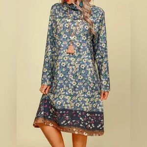 Floral Long Sleeve Dress - 🥳🥳❌❌